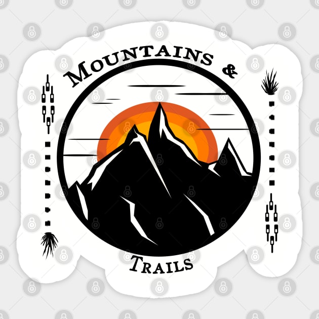 Mountains and Trails Sticker by TaliDe